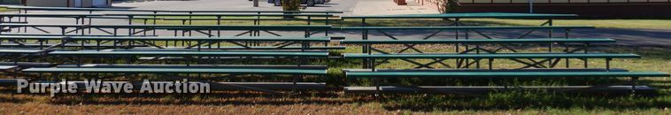 image for item KO9952 (9) 15'L aluminum bleachers