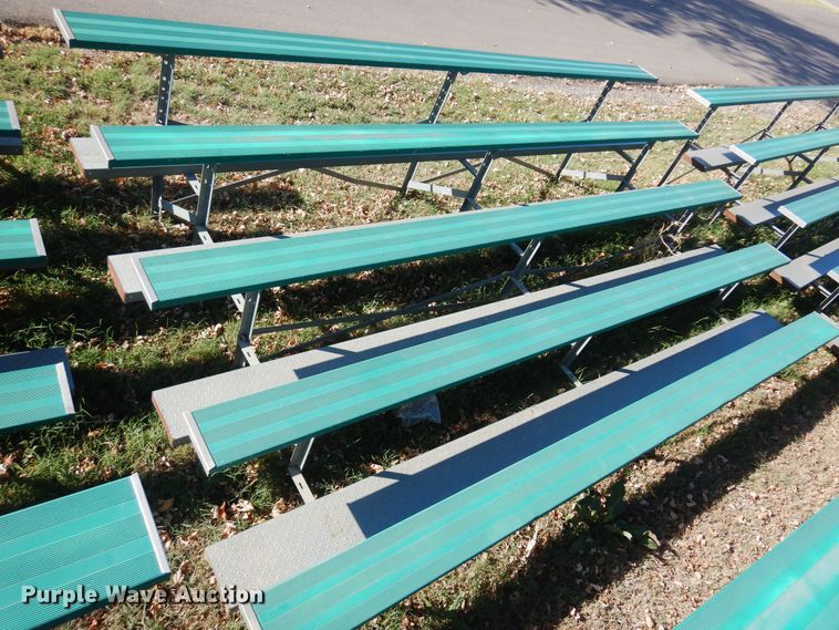 image for item KO9952 (9) 15'L aluminum bleachers