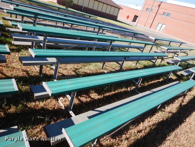 image for item KO9952 (9) 15'L aluminum bleachers