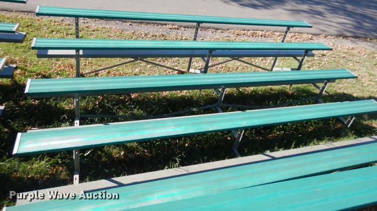 image for item KO9952 (9) 15'L aluminum bleachers