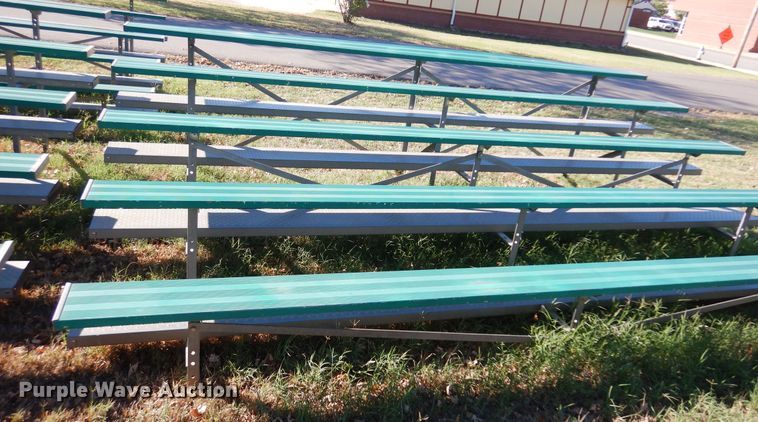 image for item KO9952 (9) 15'L aluminum bleachers