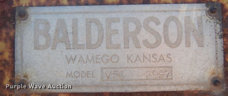 image for item KU9667 Balderson V50  V-plow