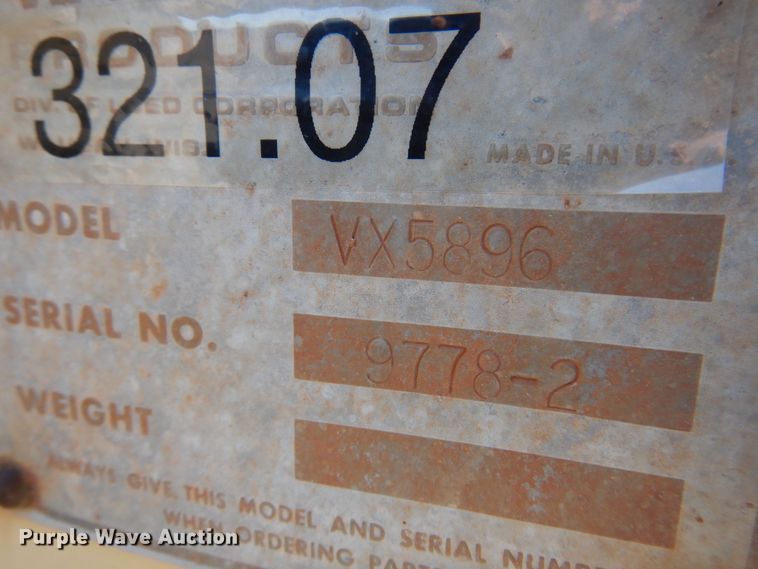 image for item KU9668 Wausau VX5896  V-plow