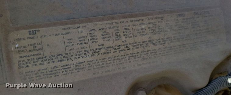 image for item KW9499 2000 Sterling L7500  crane truck