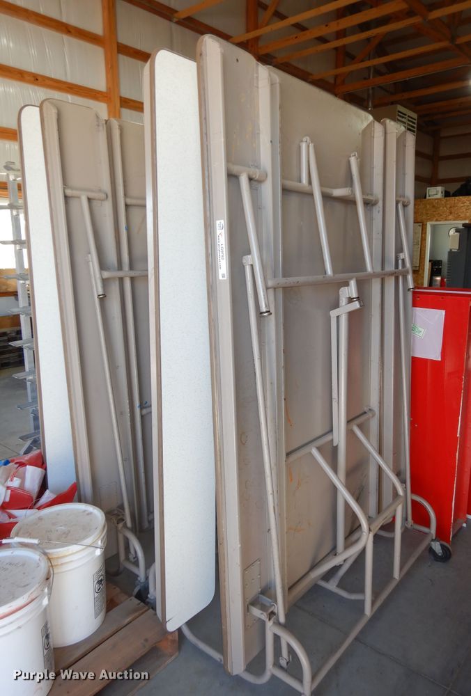 image for item LG9782 (4) folding lunchroom tables