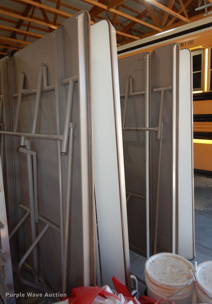 image for item LG9782 (4) folding lunchroom tables