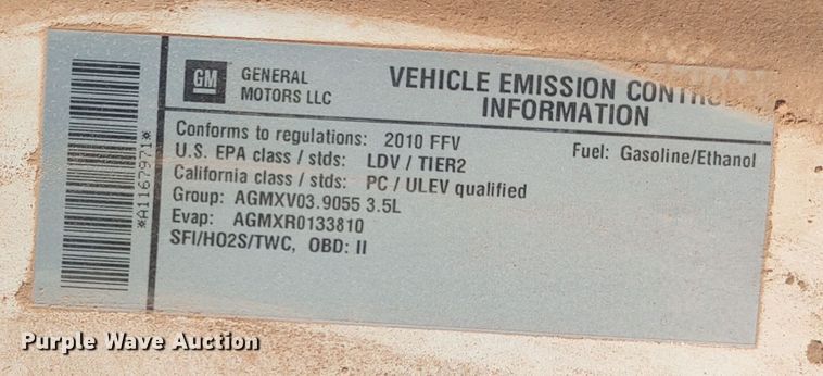 image for item LK9917 2010 Chevrolet Impala