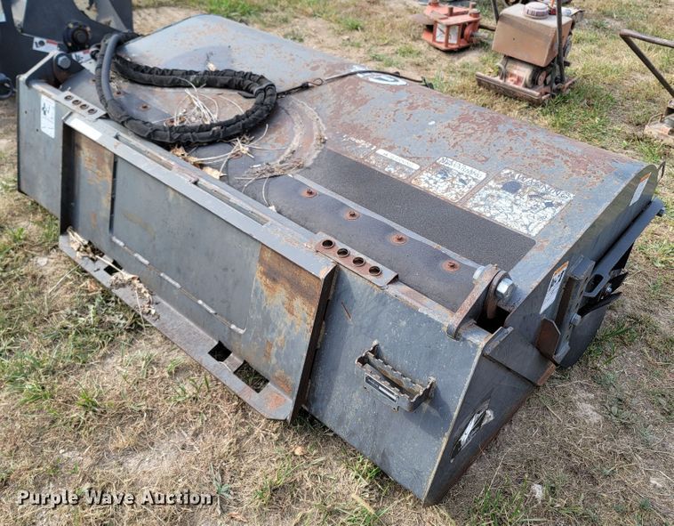 image for item LN9641 Quick Attachment  76" W skid steer sweeper