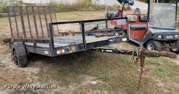 image for item LN9652 2001 Shop built  utility trailer