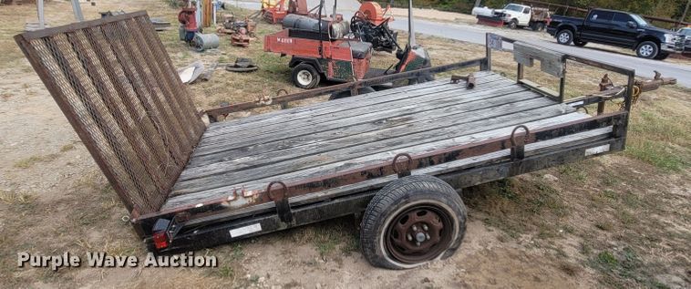 image for item LN9652 2001 Shop built  utility trailer