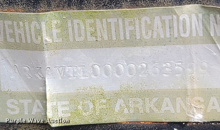 image for item LN9652 2001 Shop built  utility trailer