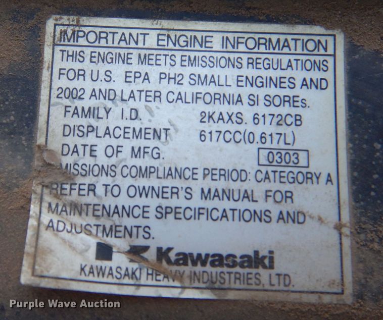 image for item LU9650 2004 Kawasaki Mule 3010 KAF620E  utility vehicle