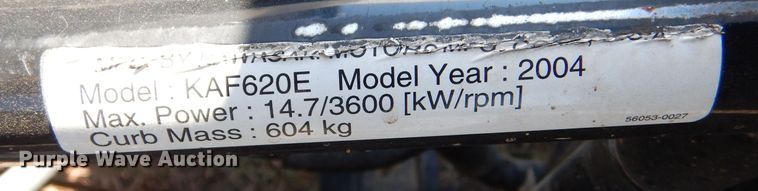 image for item LU9650 2004 Kawasaki Mule 3010 KAF620E  utility vehicle