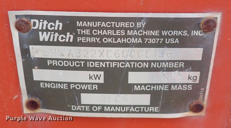 image for item MA9695 2006 Ditch Witch RT40  trencher