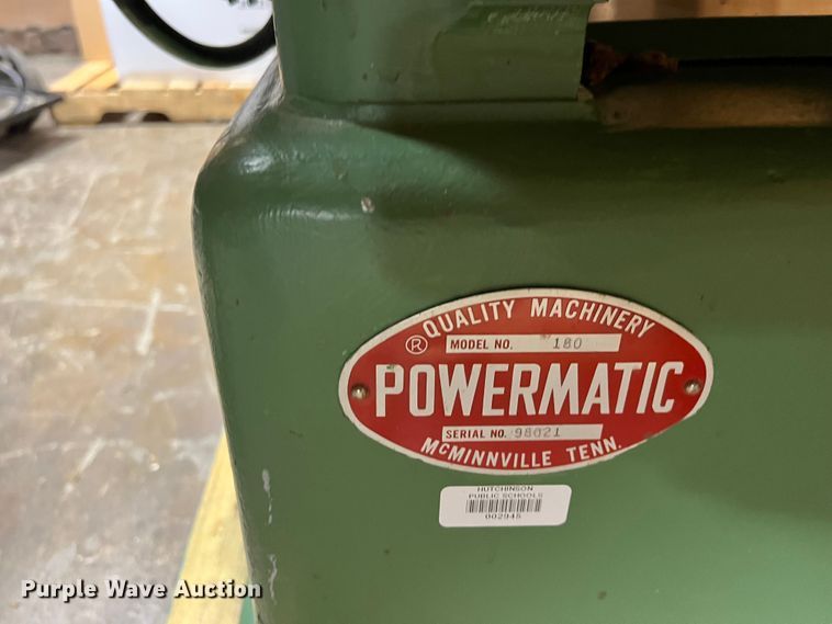 image for item MA9710 Powermatic 180  planer
