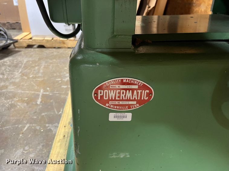 image for item MA9710 Powermatic 180  planer