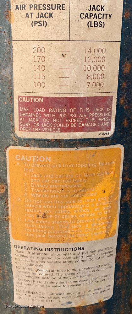 image for item MH9825 Walker  bumper jack