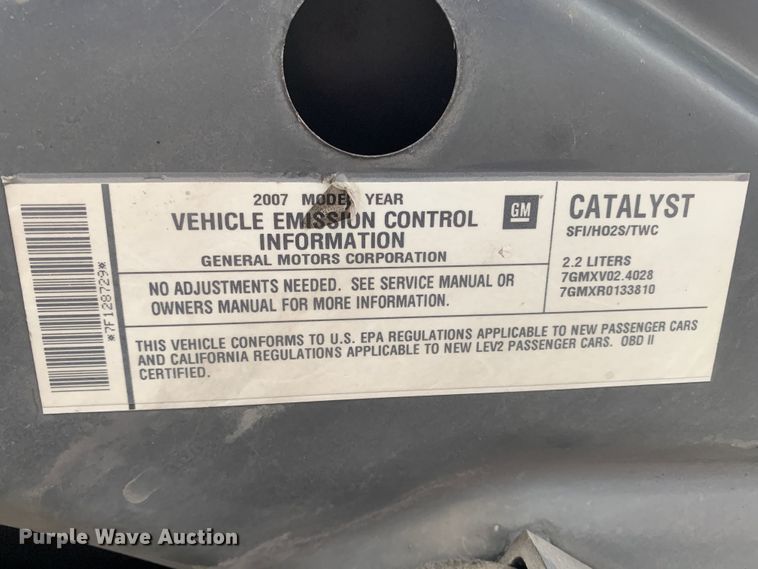 image for item MH9831 2007 Chevrolet Malibu