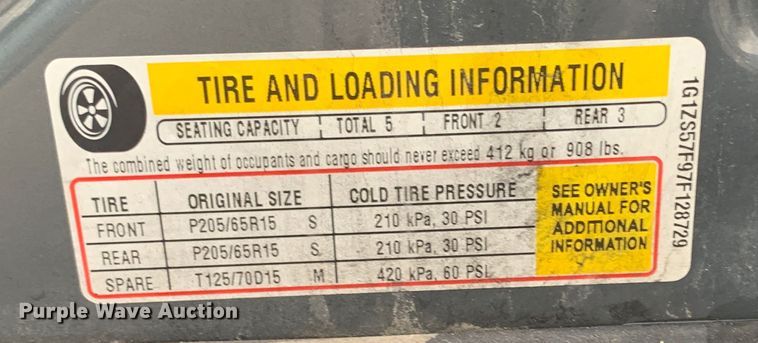 image for item MH9831 2007 Chevrolet Malibu