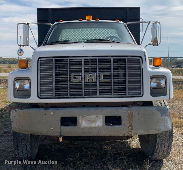 image for item MH9837 1996 GMC TopKick C6500  dump flatbed truck