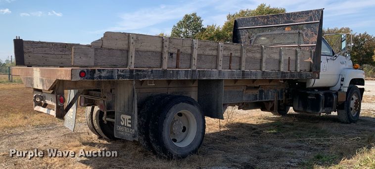 image for item MH9837 1996 GMC TopKick C6500  dump flatbed truck