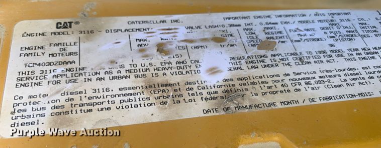 image for item MH9837 1996 GMC TopKick C6500  dump flatbed truck