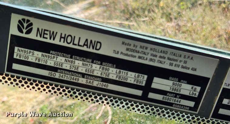 image for item MK9410 2000 New Holland 655E  backhoe