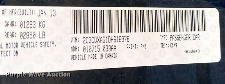 image for item MN9327 2013 Dodge Charger Police