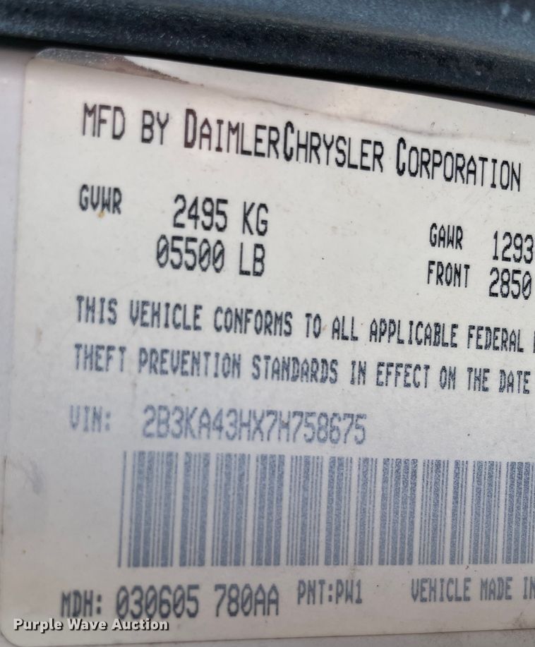 image for item MR9437 2007 Dodge Charger