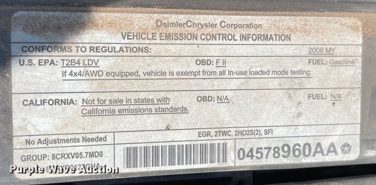 image for item MR9438 2008 Dodge Charger