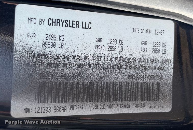 image for item MR9438 2008 Dodge Charger