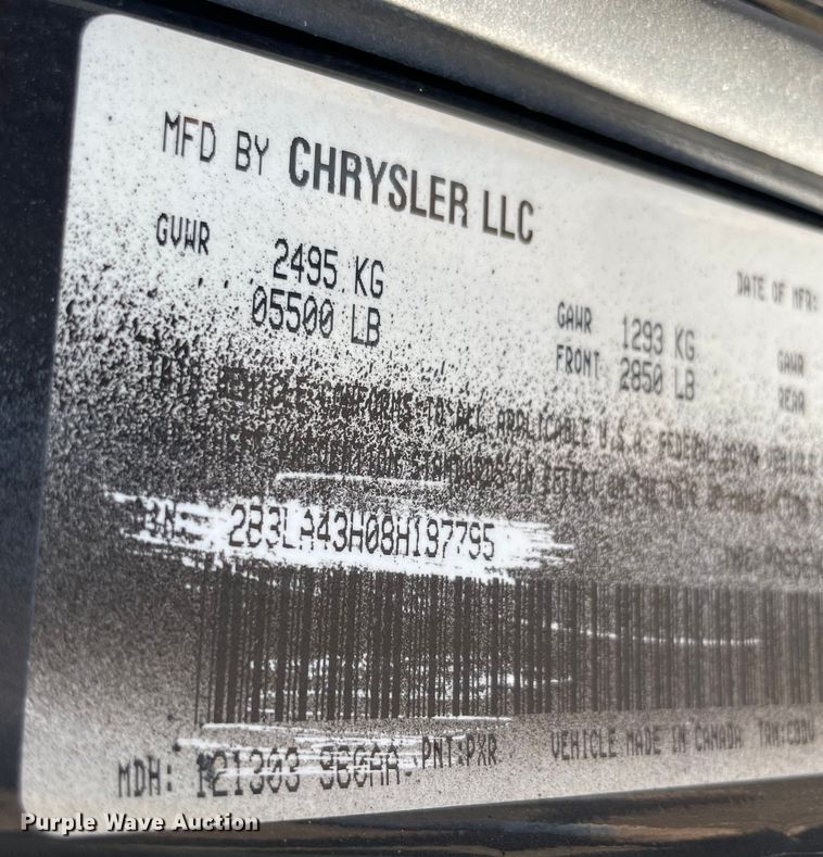 image for item MR9438 2008 Dodge Charger