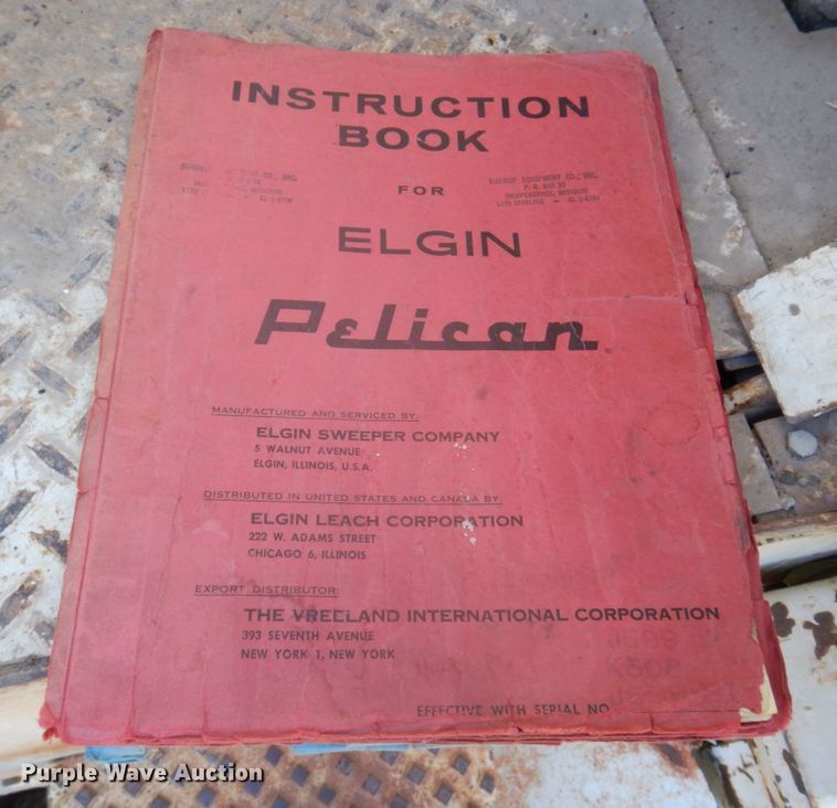 image for item MU9769 Elgin Pelican  street sweeper truck