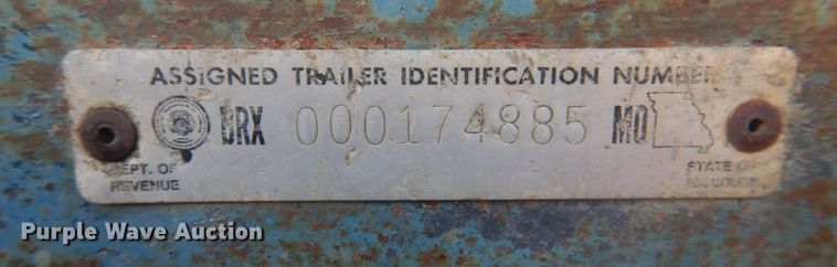 image for item MW9306 1994 Shop built  utility trailer