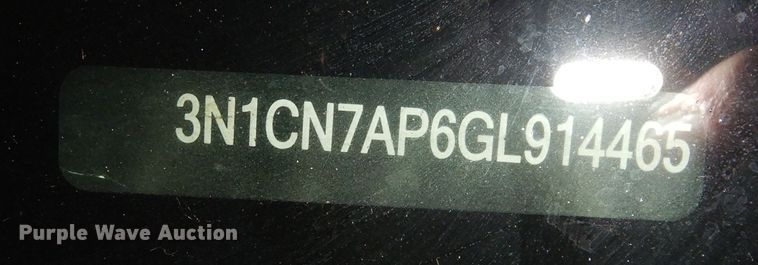 image for item DI6766 2016 Nissan Versa SV