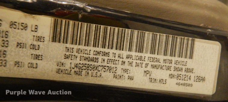 image for item DI6776 1999 Jeep Grand Cherokee  SUV