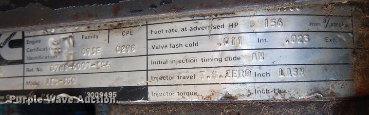 image for item DK7287 1977 Cummins NTC-350  engine