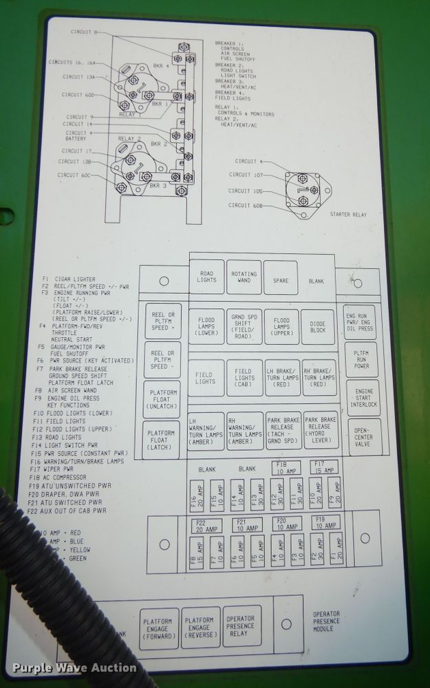 image for item DM3210 2007 John Deere 4995  windrower