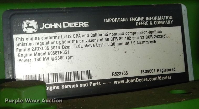 image for item DM3210 2007 John Deere 4995  windrower