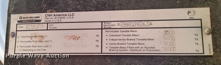 image for item DN6894 2012 New Holland T8.275  MFWD tractor