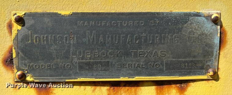 image for item DO8814 Johnson 80  elevating scraper