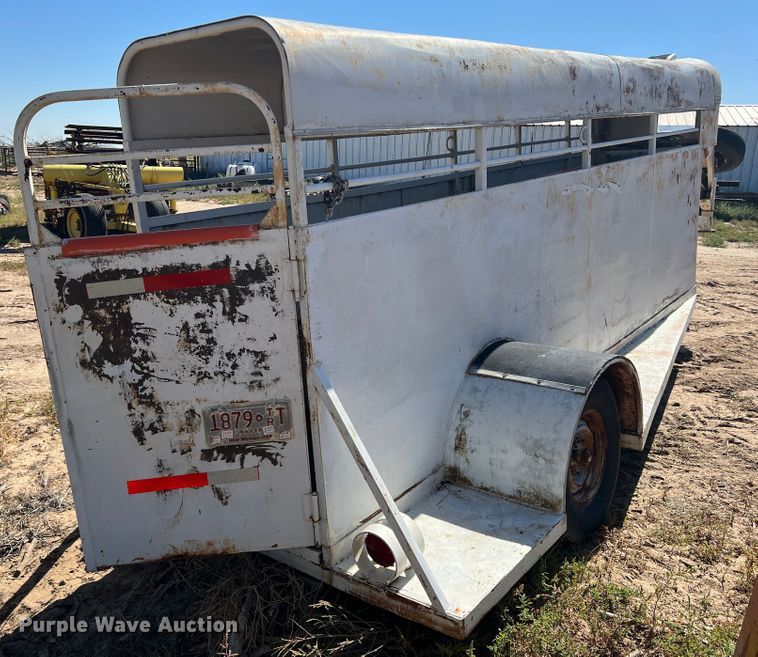 image for item DO8815 Shop built  livestock trailer