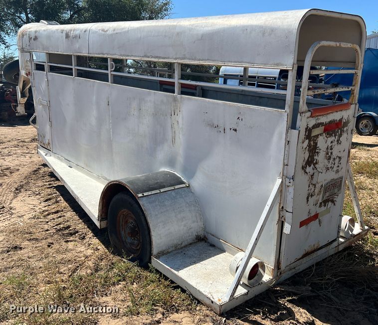 image for item DO8815 Shop built  livestock trailer