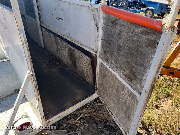 image for item DO8815 Shop built  livestock trailer