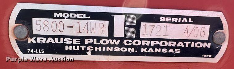 image for item DO8824 2006 Krause 5800-14WR  disk