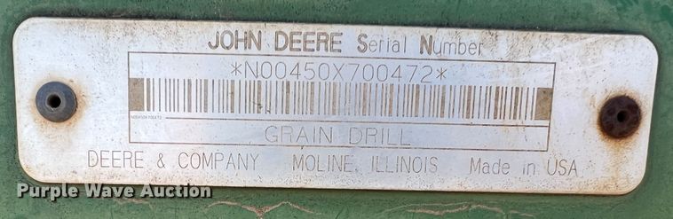 image for item DO8825 John Deere 450  grain drill