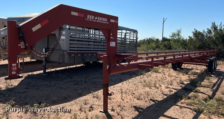 image for item DO8829 Red Rhino  hay bale trailer