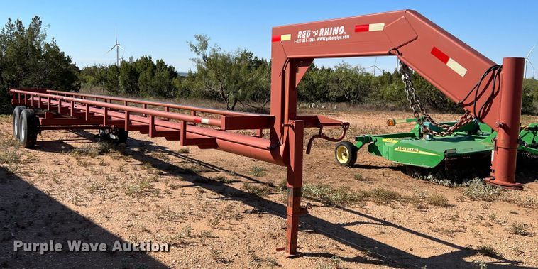 image for item DO8829 Red Rhino  hay bale trailer