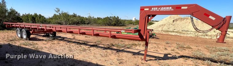 image for item DO8829 Red Rhino  hay bale trailer