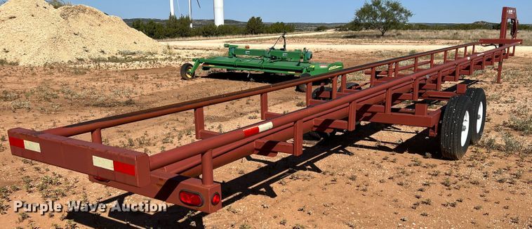 image for item DO8829 Red Rhino  hay bale trailer
